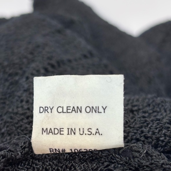 Bette Paige Y2K Beaded Bell Sleeve Babydoll Crochet Sweater Black Medium - Picture 10 of 10